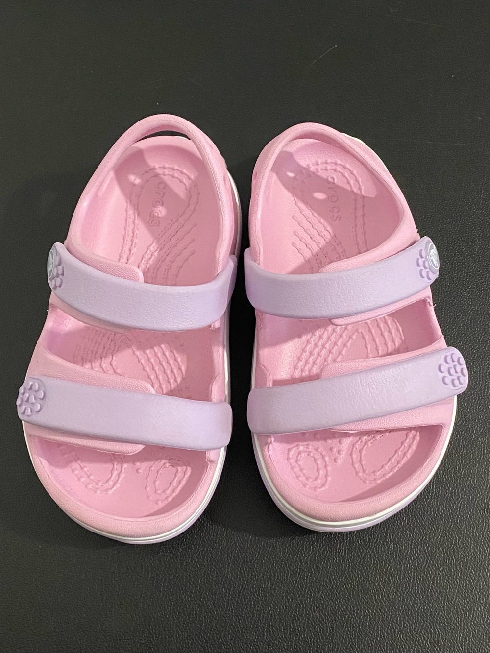 CROCS Crocband Cruiser Sandals Toddler Baby Girls 7 Ballerina Pink Lavender